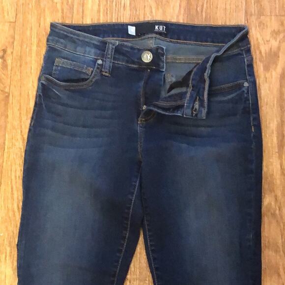 Kut from the Kloth Donna Ankle Skinny Dark Wash Blue Denim Jeans Size 4 - Picture 4 of 11